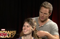 Actor Chris Pratt reveals glorious talent for plaiting hair during interview