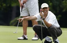 Gallery: Obama and Boehner team up to win golf summit
