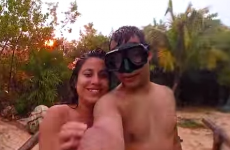 Couple almost struck by lightning as they take a selfie