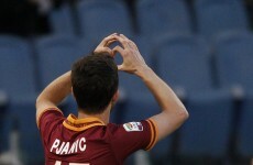 Miralem Pjanic scored from inside his own half against Man United last night