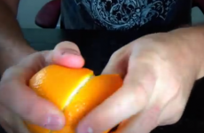 Here's how to peel an orange without spraying your face