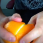 Here's how to peel an orange without spraying your face