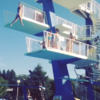 How not to jump off a high diving board