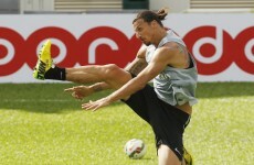 Zlatan follows up Hong Kong fashion show with stunning backheel goal