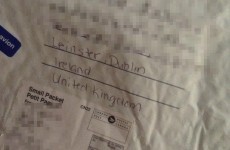 A very confused Canadian tried to send a parcel to Ireland
