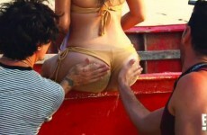 Kim Kardashian got assistants to rub sand on her arse... It's the Dredge