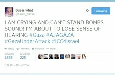 "You must listen": Gaza teen tweets sound of bombs exploding