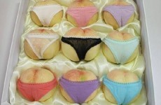 Peaches are being sold with tiny knickers on them in China