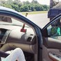 Lucky escape after axe smashes through car window on dual carriageway