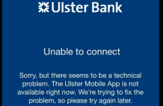 Ulster Bank is having some issues with its mobile banking this morning...