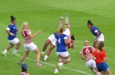 Samoan player sees red for dangerous spear tackle at Women's World Cup