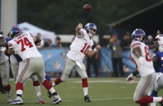 Eli Manning is fumbling footballs again - the NFL must be (nearly) back