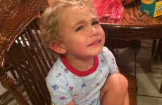 Little boy has extremely melodramatic reaction to taking a plaster off