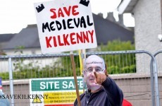'Phil Hogans' hold protest against controversial Kilkenny bridge