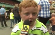 Little boy steals the show and your heart on local news segment