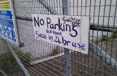 Perfect Irish response to a 'No Parking' sign