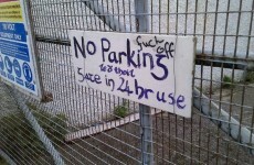 Perfect Irish response to a 'No Parking' sign