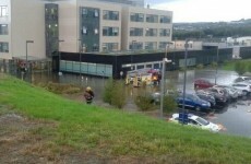 Fire crews on the scene of Letterkenny hospital flooding