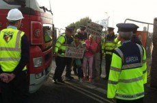 Kilkenny bridge protesters block construction site