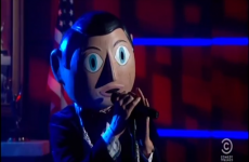 Michael Fassbender sang on Stephen Colbert's show last night