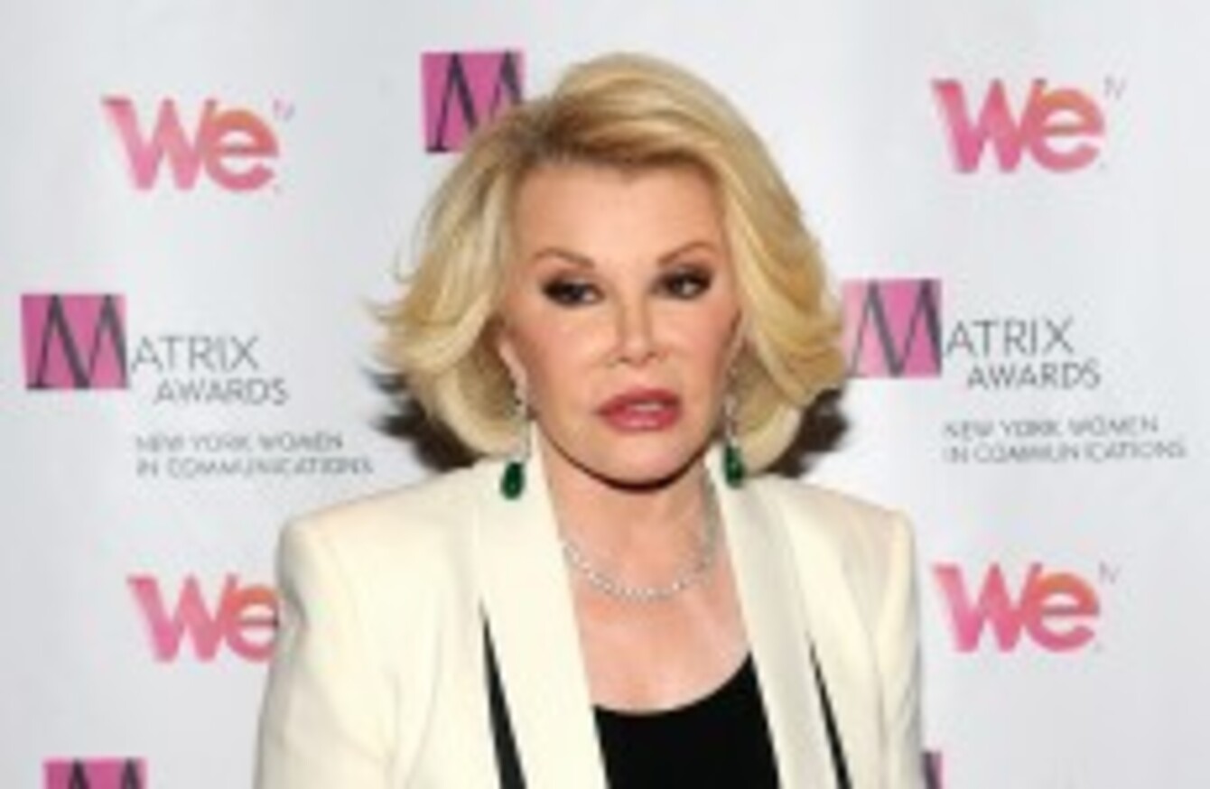 So Why Is Everyone Losing The Head With Joan Rivers Over