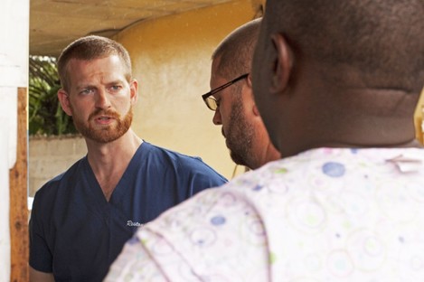 Dr Kent Brantly in the Liberian capital Monrovia before he fell ill. 