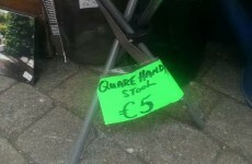 The only way to sell a stool in Ireland