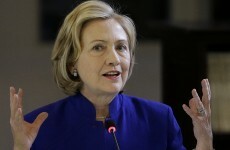 Hillary Clinton is in no doubt who she blames for the deaths in Gaza