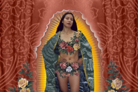 Alma Lopez's Our Lady print