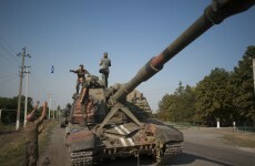 Russian armoured vehicles seen near Ukraine aid trucks