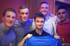 Daniel Radcliffe met up with the Dublin minor football team again last night