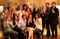 The Downton Abbey cast have embraced that water bottle blooper