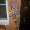 Creative mum turns kid's wall scribble into a work of art