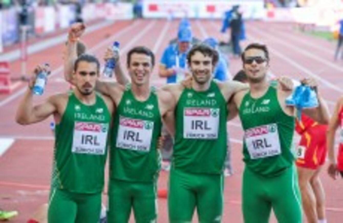 Ireland men's relay team reach 4x400m relay final at Euros ...