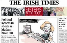 Mock Irish Times front page pulled from online edition