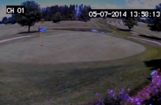 Galway golfer's reaction to getting a hole in one captured on CCTV