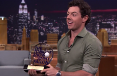 Rory McIlroy was on Late Night with Jimmy Fallon and inevitably won another trophy
