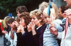 A human chain is taking place in Temple Bar to mark the 25th anniversary of the Baltic chain