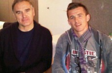 This charming man? Joey Barton really did meet Morrissey at Glasto last night