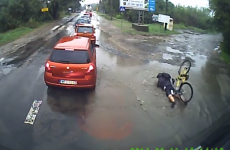 The worst thing that can happen when cycling in the rain