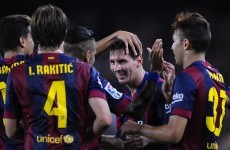 Leo Messi was back scoring at will in La Liga last night