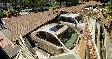 Child crushed by fireplace in California earthquake