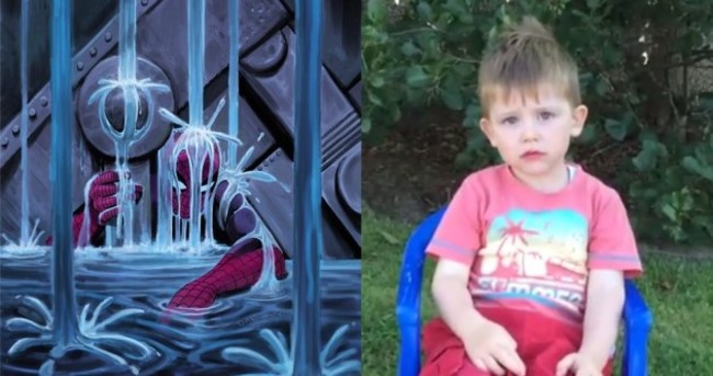 This Irish three-year-old nominated Spiderman for the ice bucket challenge... and Spidey stepped up