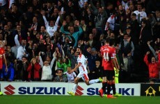 Grigg tears Man United apart again with incredible chested finish