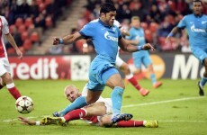 Hulk helps Zenit advance while Porto cruise past Lille