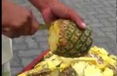 Here's how to peel a pineapple like an absolute boss