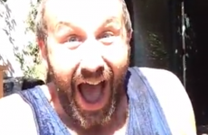 Chris O'Dowd makes baby announcement in an ice bucket challenge