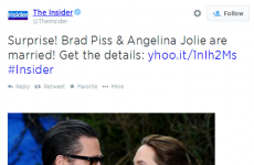 Entertainment show accidentally refers to Brad Pitt as "Brad Piss" in tweet