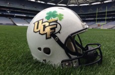 Snapshot: UCF hope for luck of the Irish with unique Croke Park Classic helmet