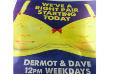 This print ad for Today FM's Dermot & Dave is picking up a lot of flak